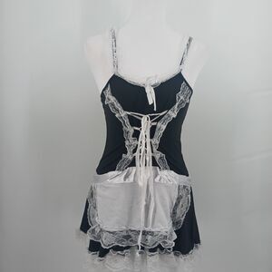 Shein French Maid Mini Dress Costume Womens Small Black White Coquette
